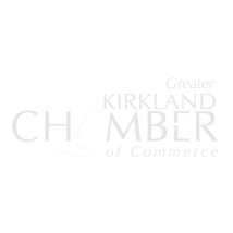 Kirkland Chamber of Commerce Logo Inverted